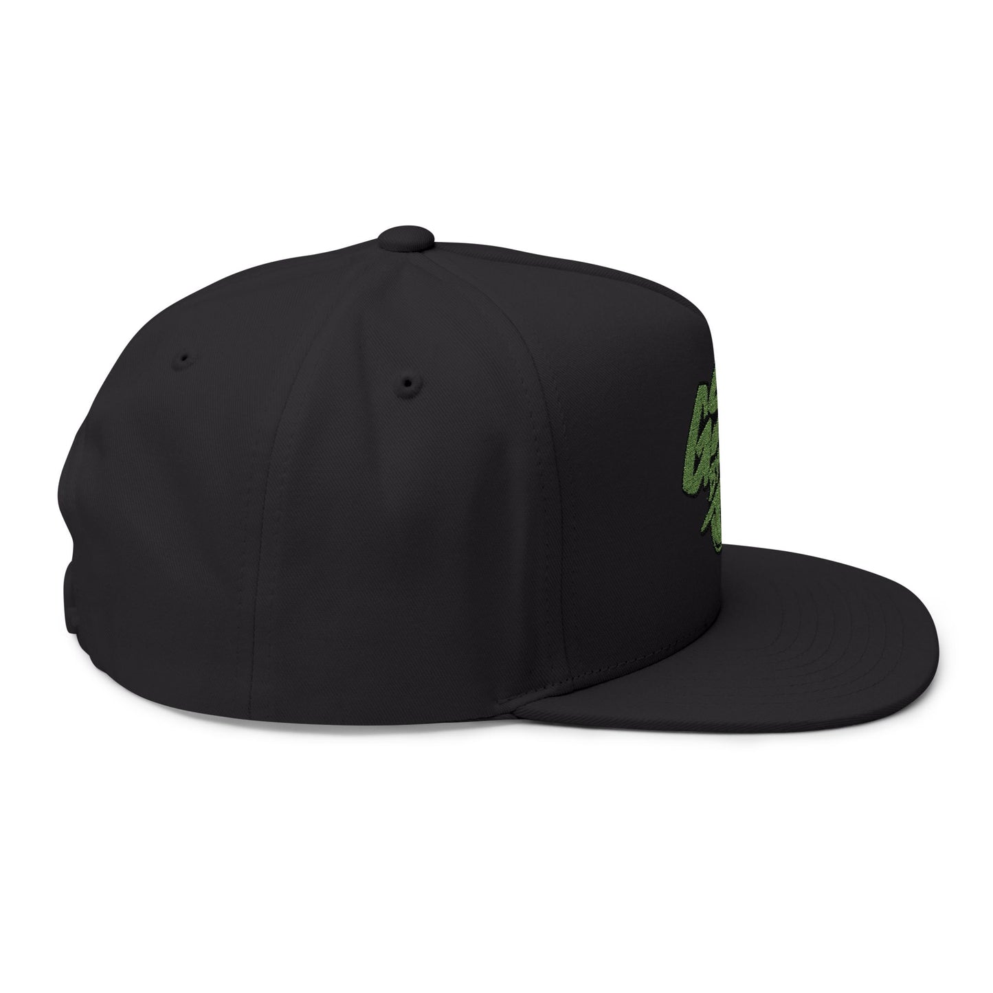 Green Graffiti Flat Bill Cap