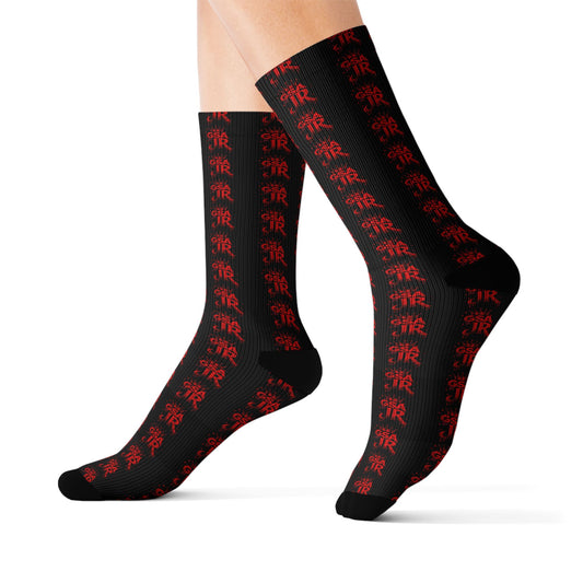 Red Crew Socks