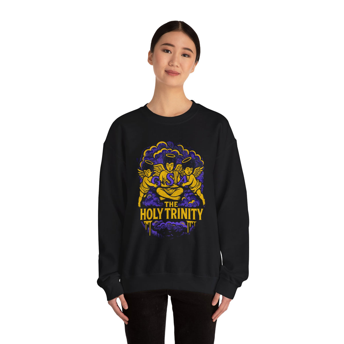 Holy Trinity Sweatshirt - Purple & Black