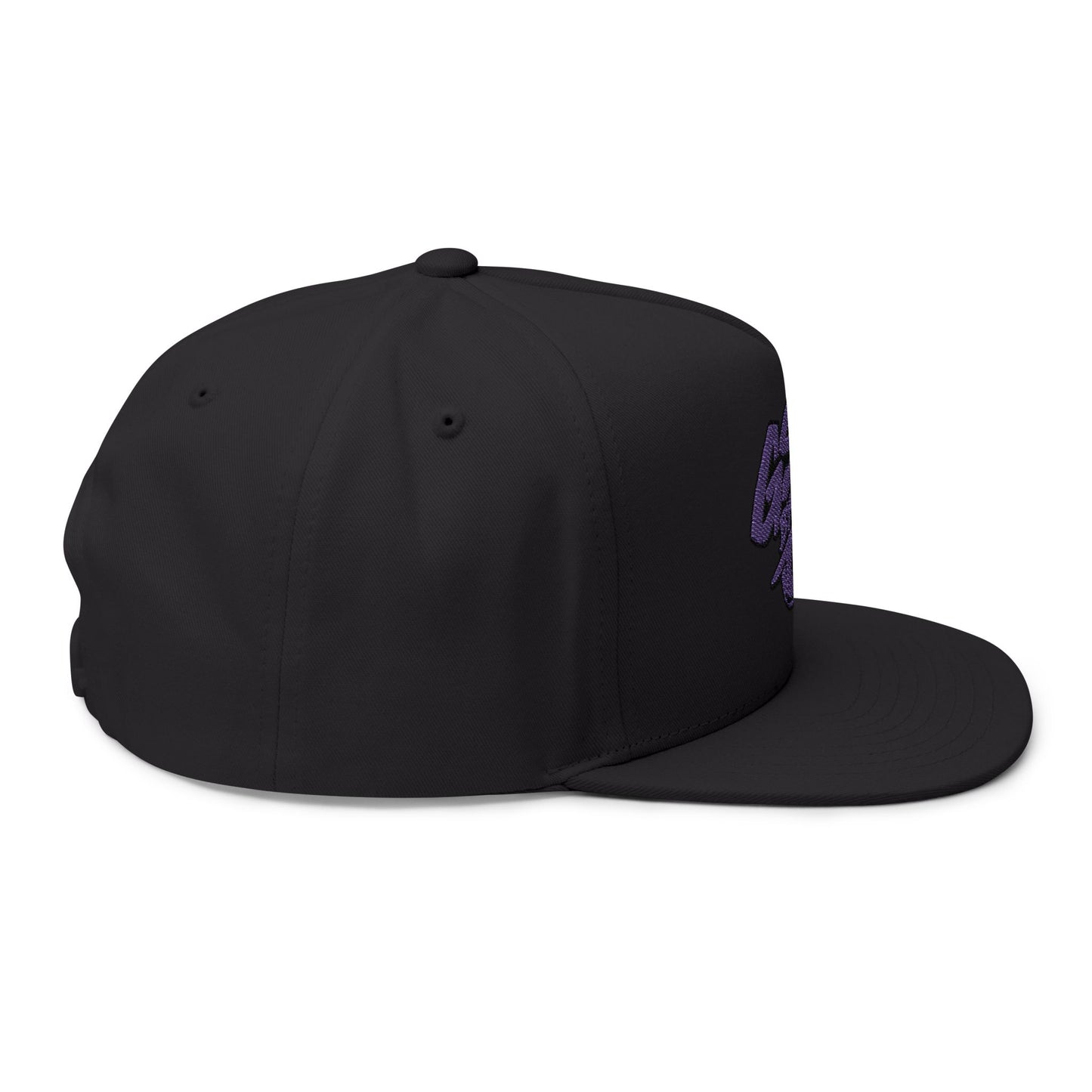 Purple Graffiti Flat Bill Cap