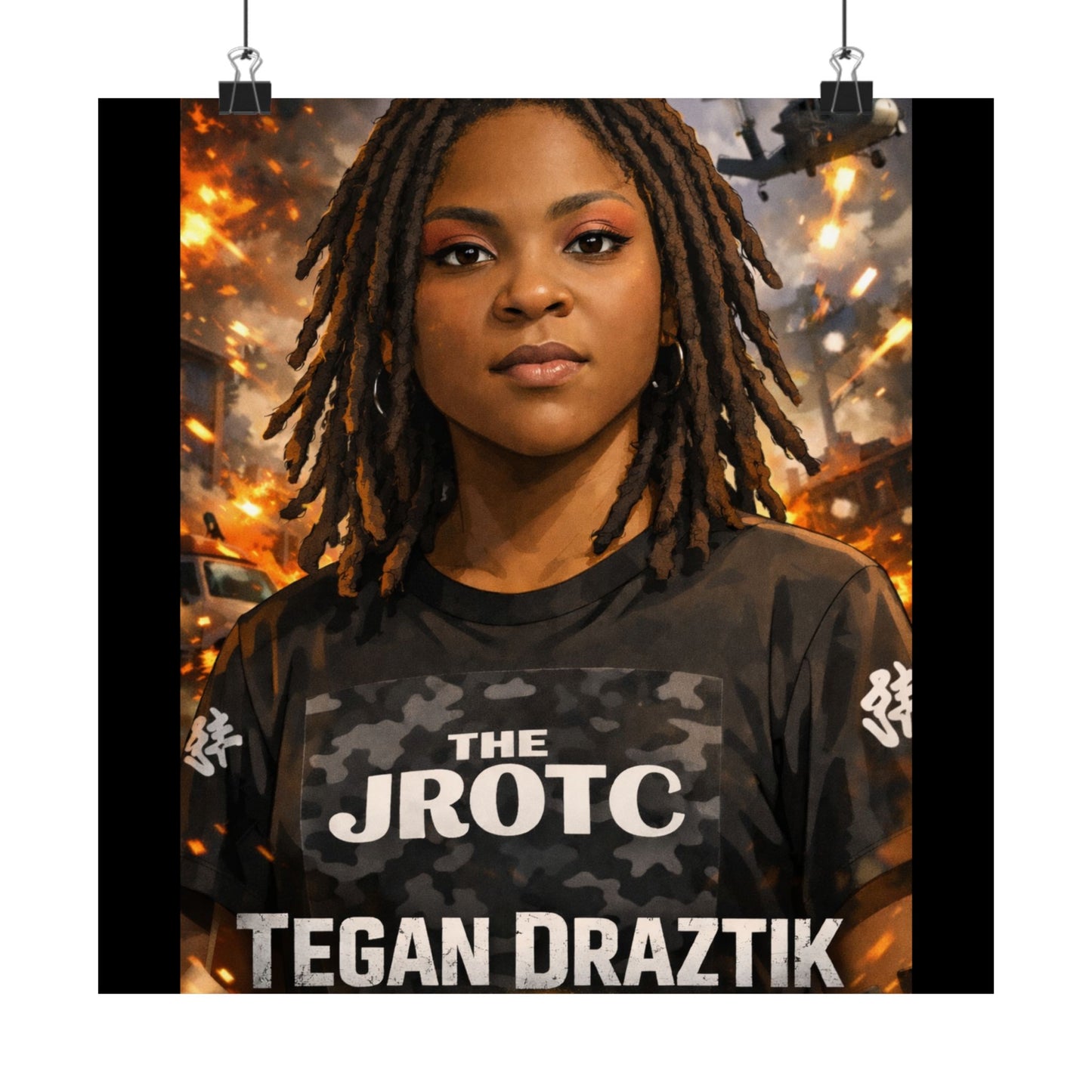 THE JROTC ANIME POSTER: TEGAN DRAZTIK