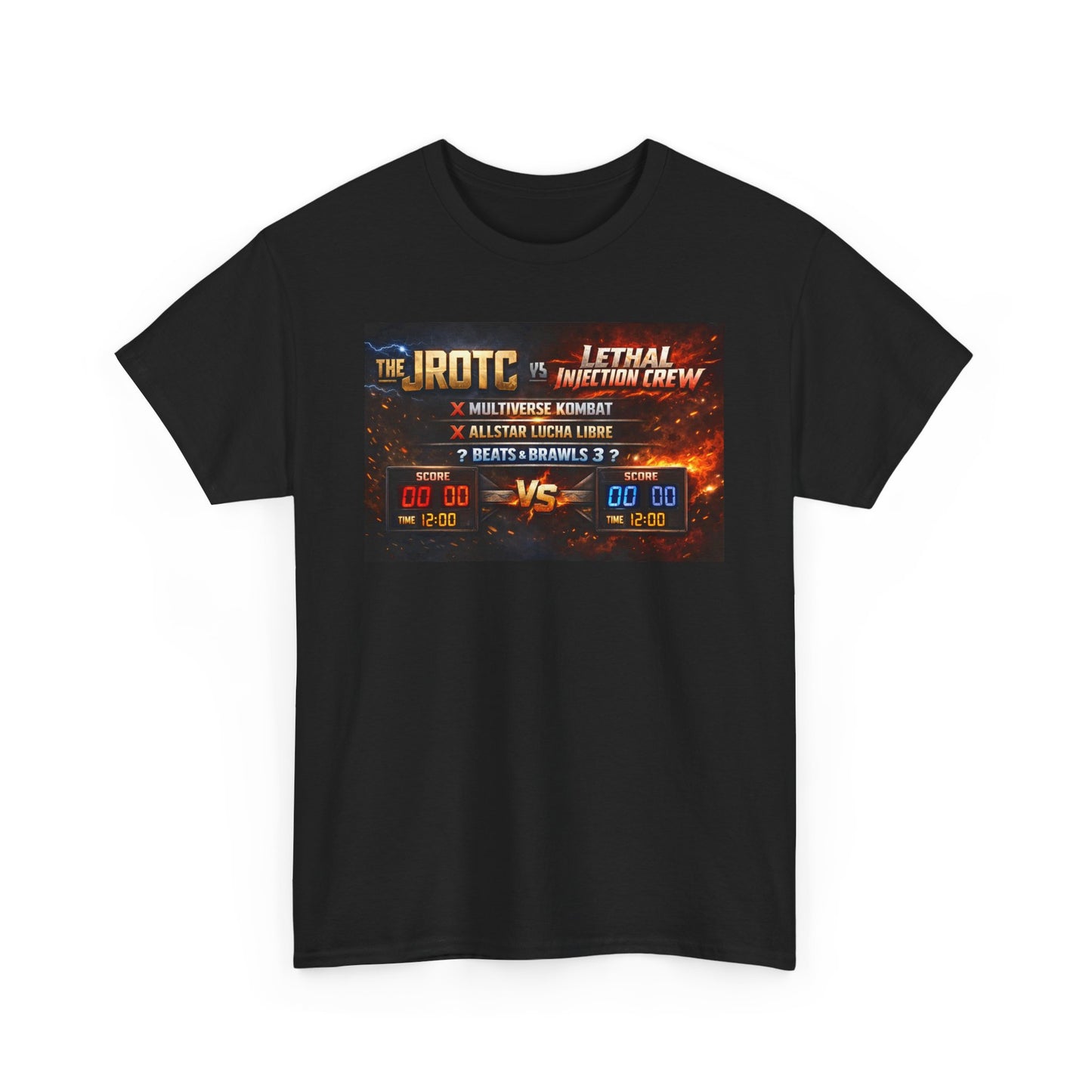 THE JROTC VS LIC ' SCOREBOARD TEE