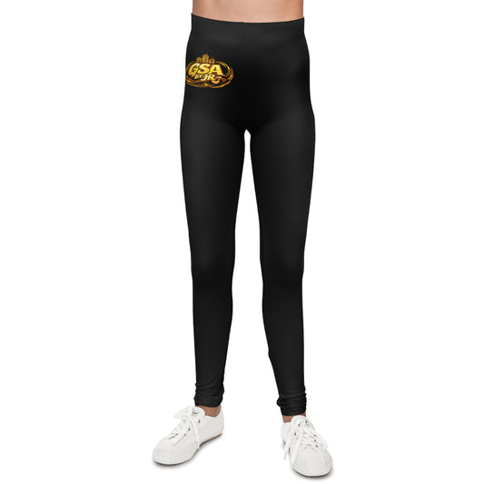 Youth Leggings - Gold/ Black