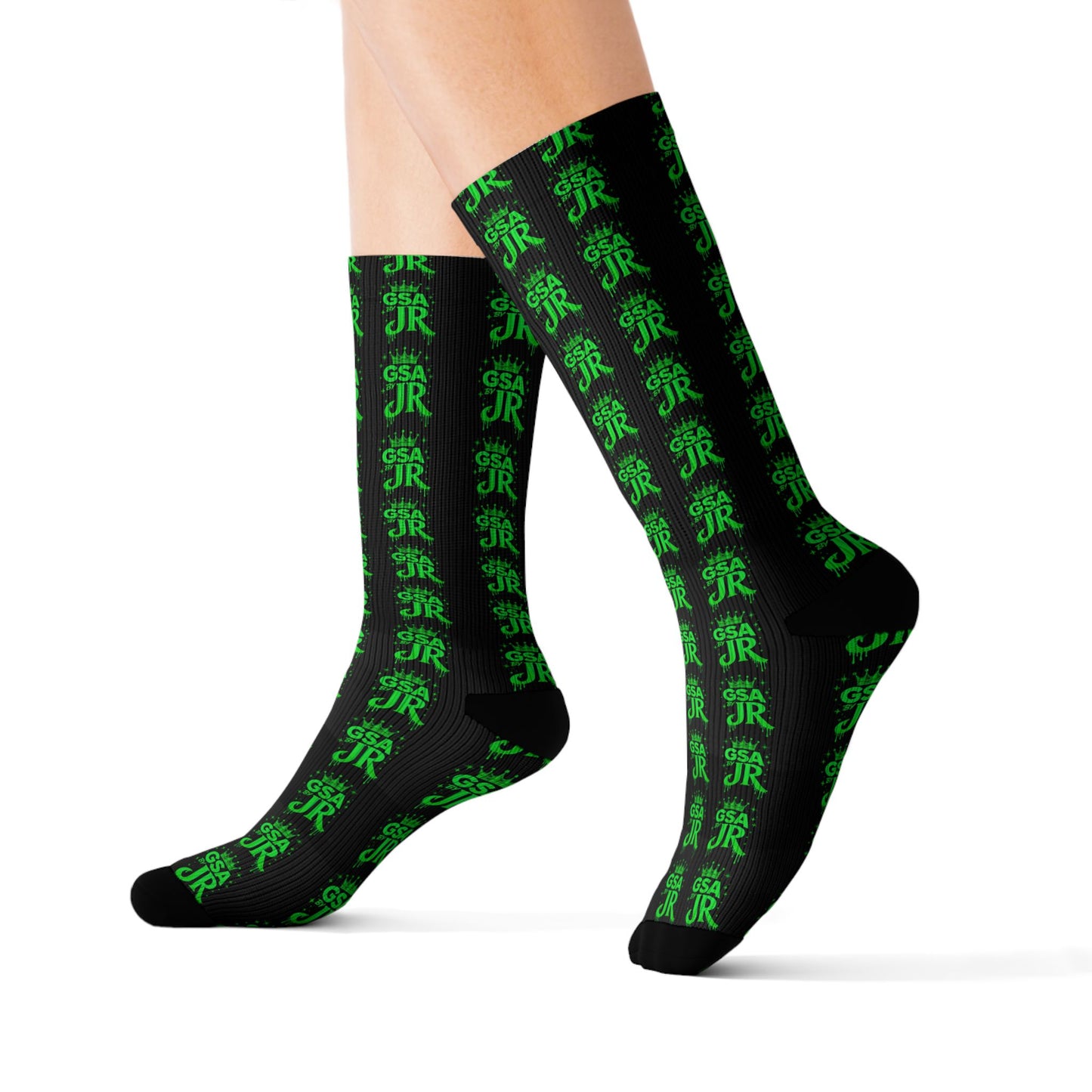 Green Crew Socks