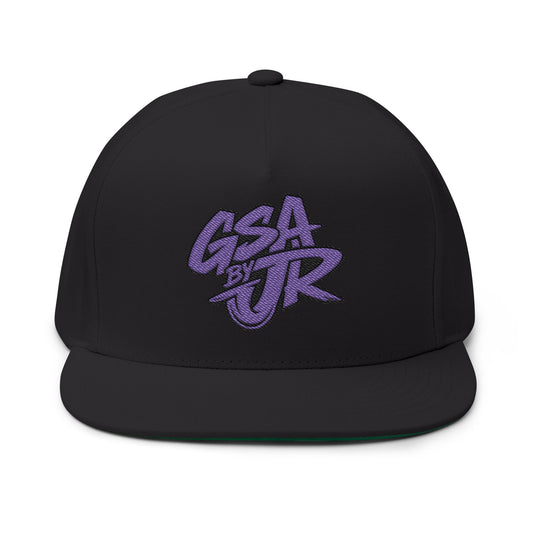 Purple Graffiti Flat Bill Cap