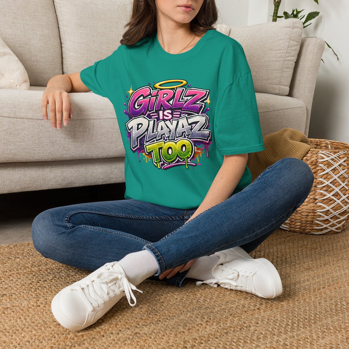 Girlz Is Playaz Too ' Softstyle Tee