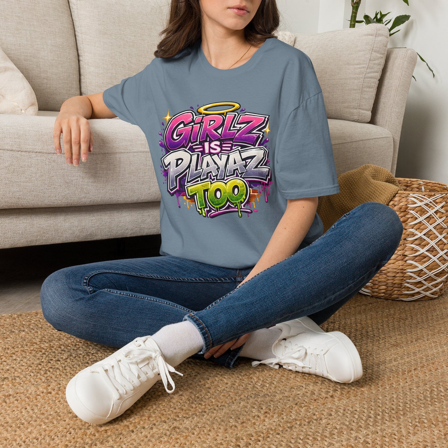 Girlz Is Playaz Too ' Softstyle Tee