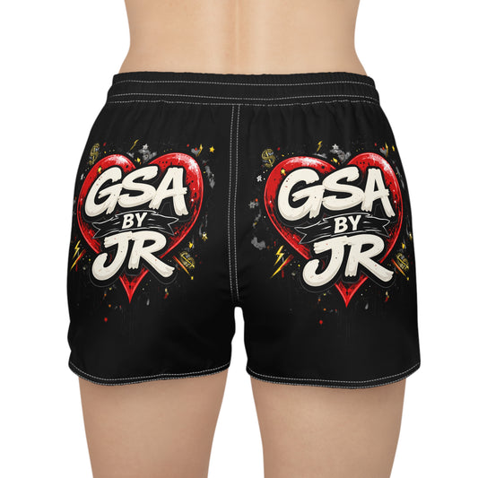 Red Casual Shorts