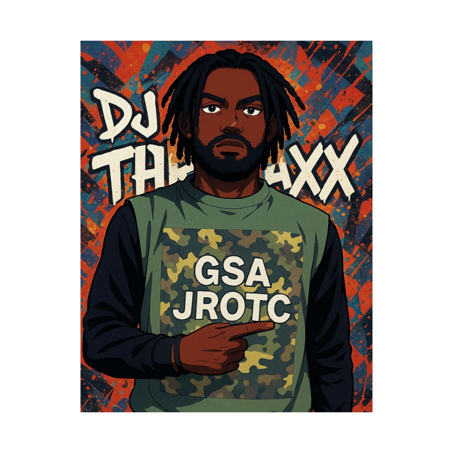THE JROTC ANIME POSTER: DJ THRAXX