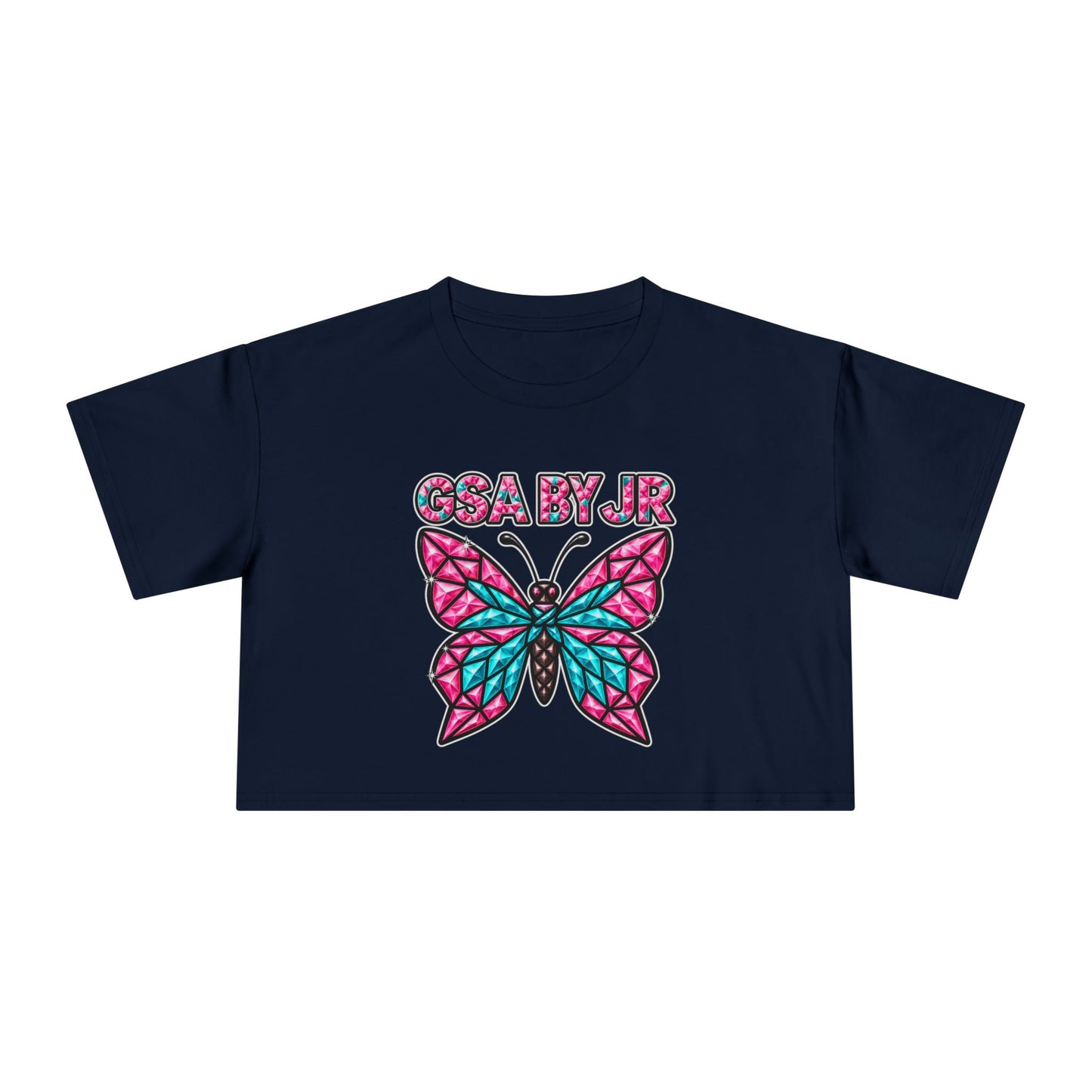 Butterfly Graphic Crop Tee