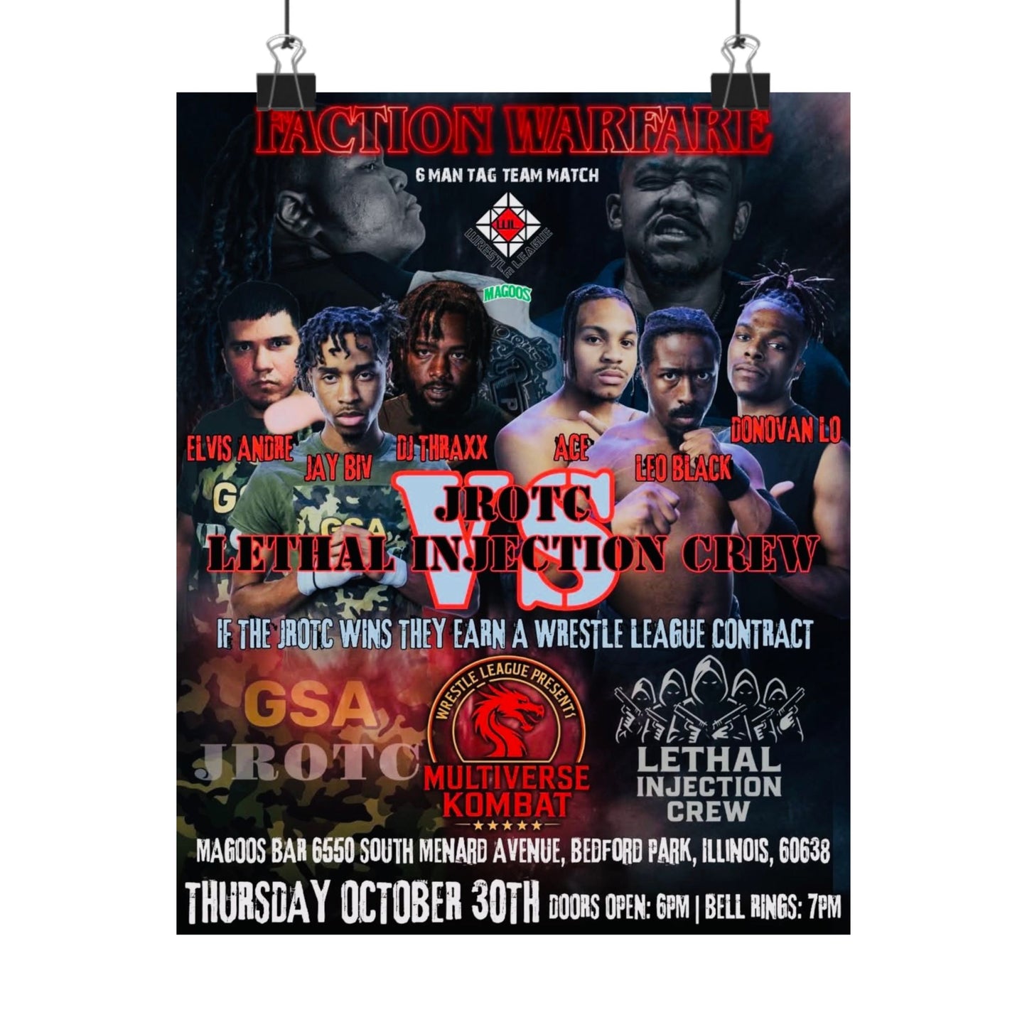 THE JROTC VS LIC POSTER ( Multiverse Kombat ) - Version 2