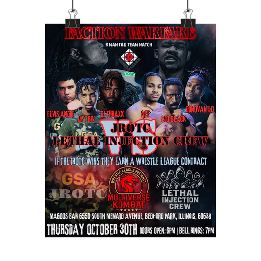 THE JROTC VS LIC POSTER ( Multiverse Kombat ) - Version 2