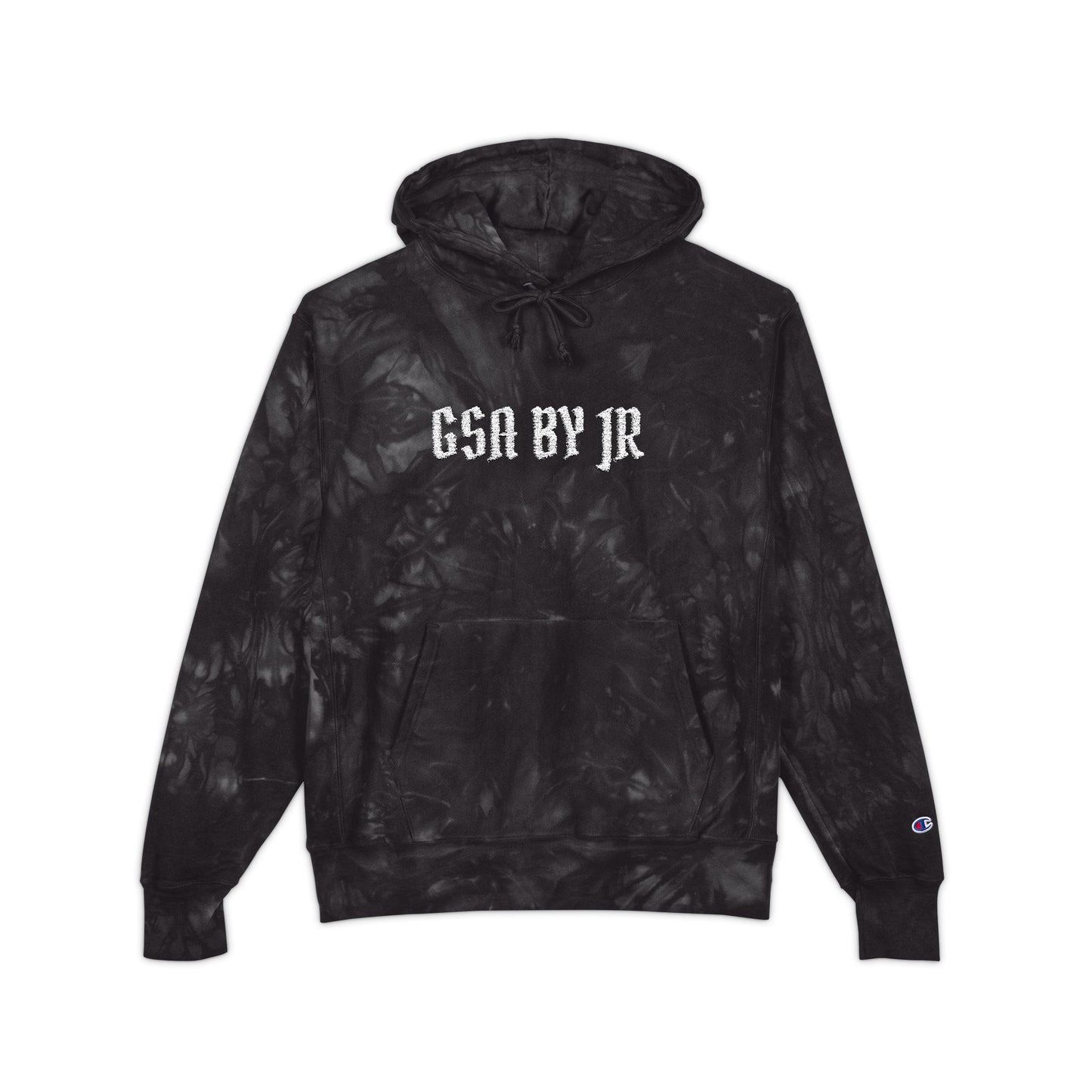 Tie-Dye Graphic Hoodie - Embroidered