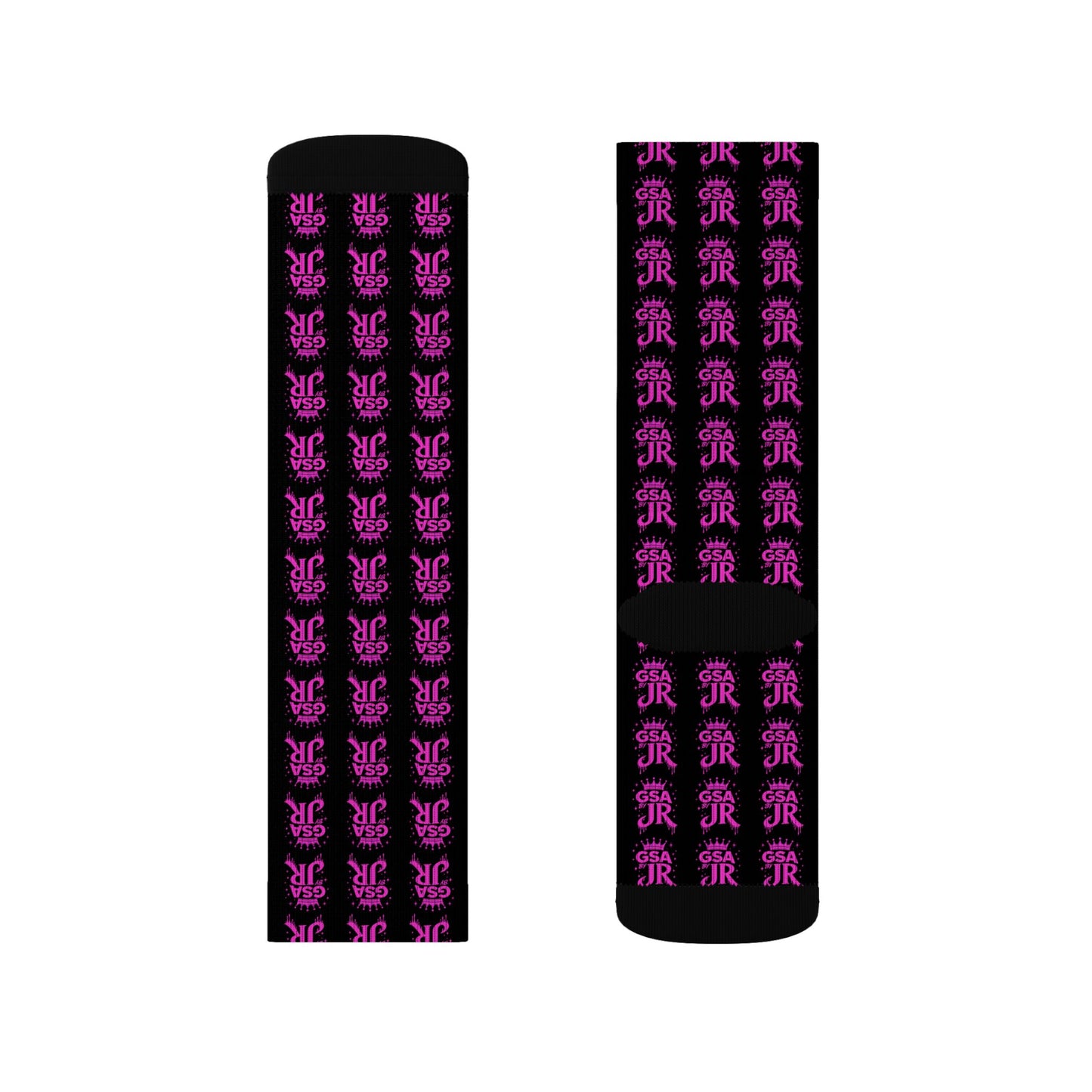 Pink Crew Socks