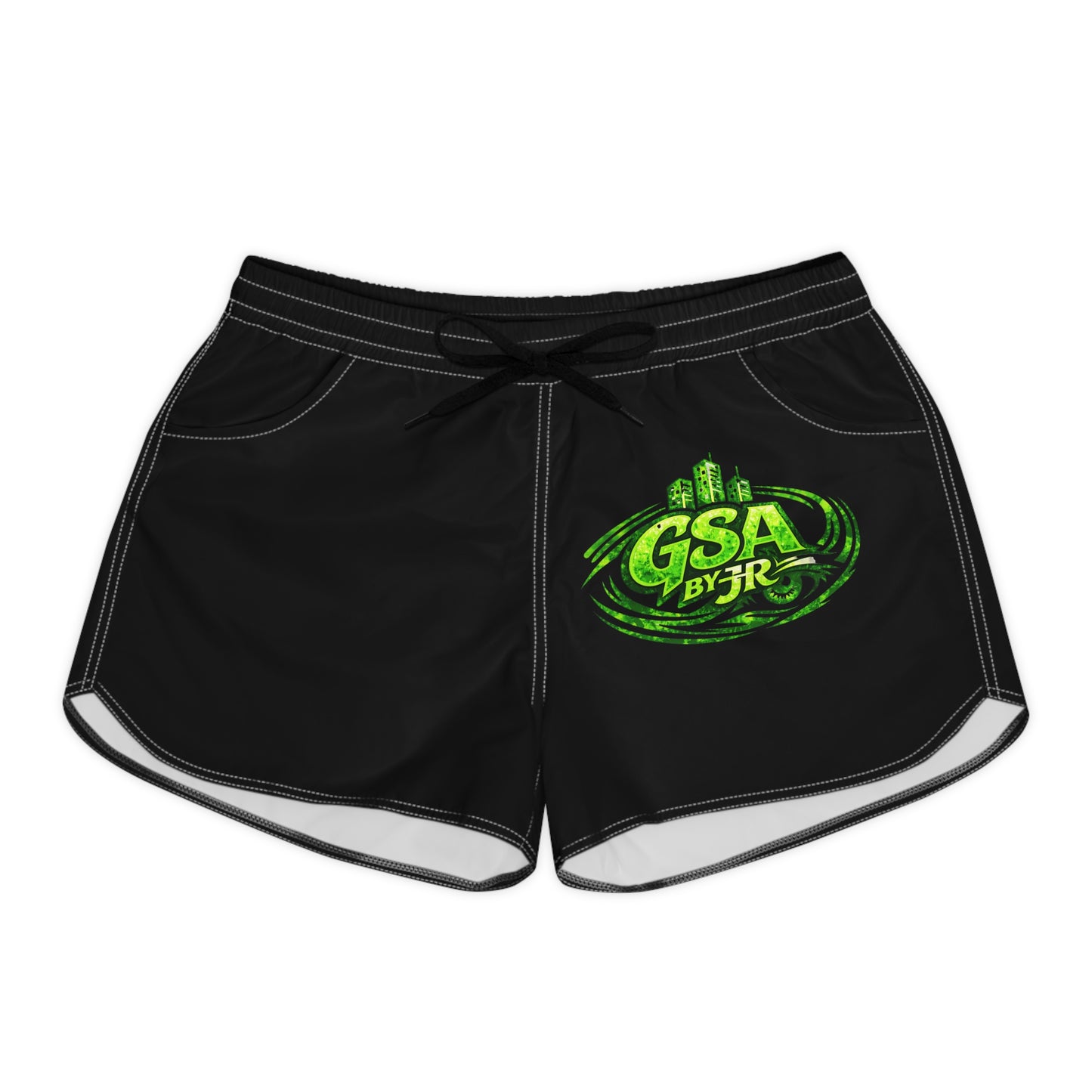 Green Casual Shorts