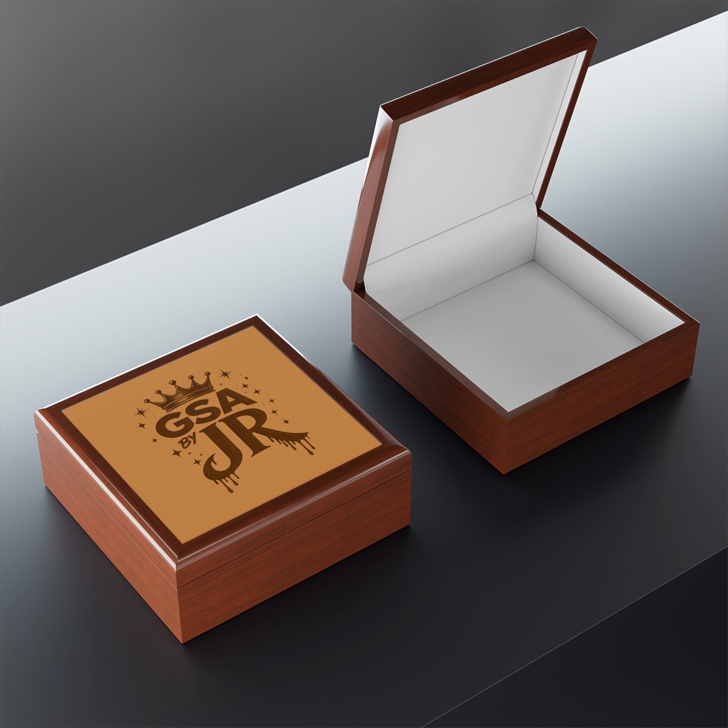 GSA BY JR Gold Jewelry Box