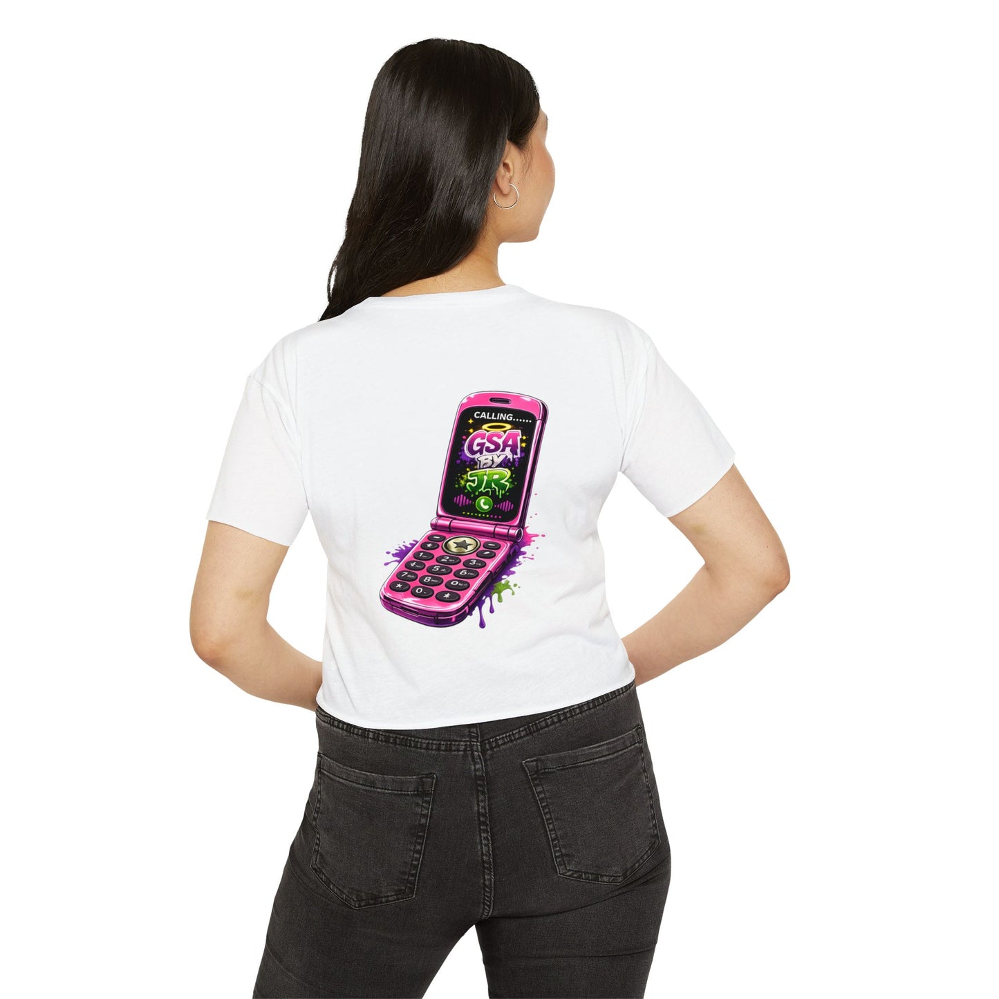 Girlz Is Playaz Too ' Cropped Tee