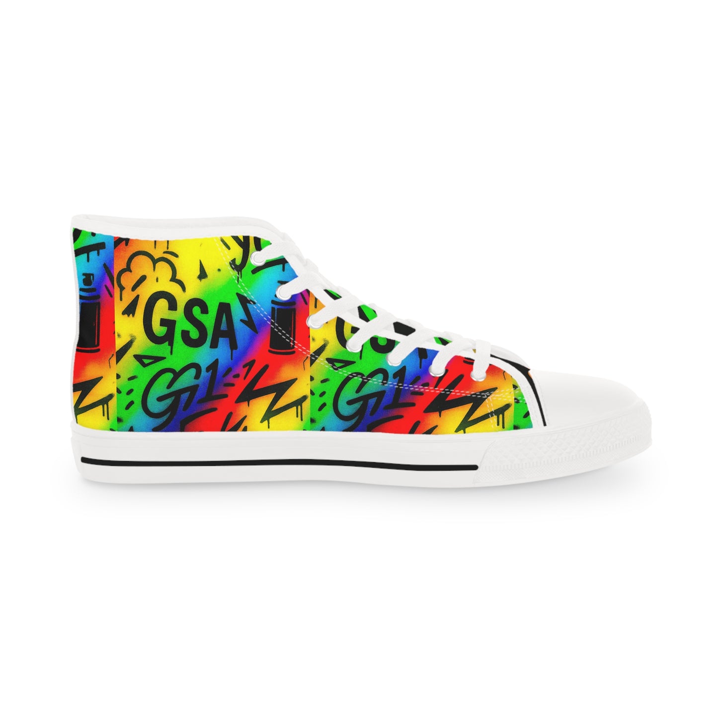 GSA G1 High Top Sneakers- Rainbow