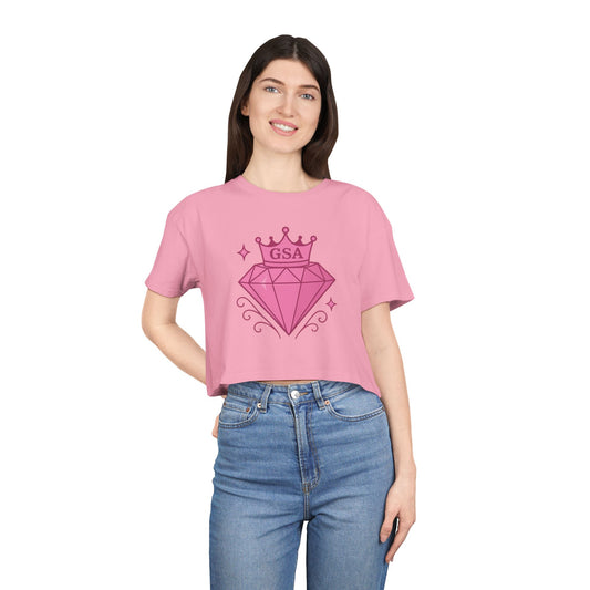 Pink Cropped Tee