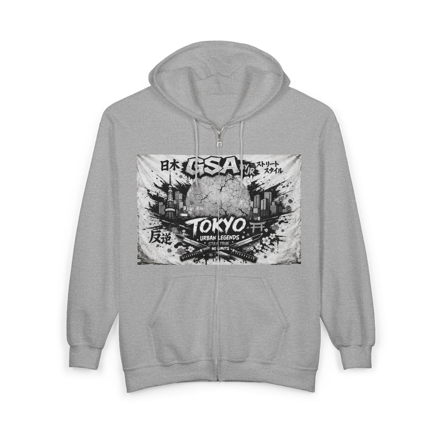 GSA BY JR Tokyo Graphic Zip Hoodie