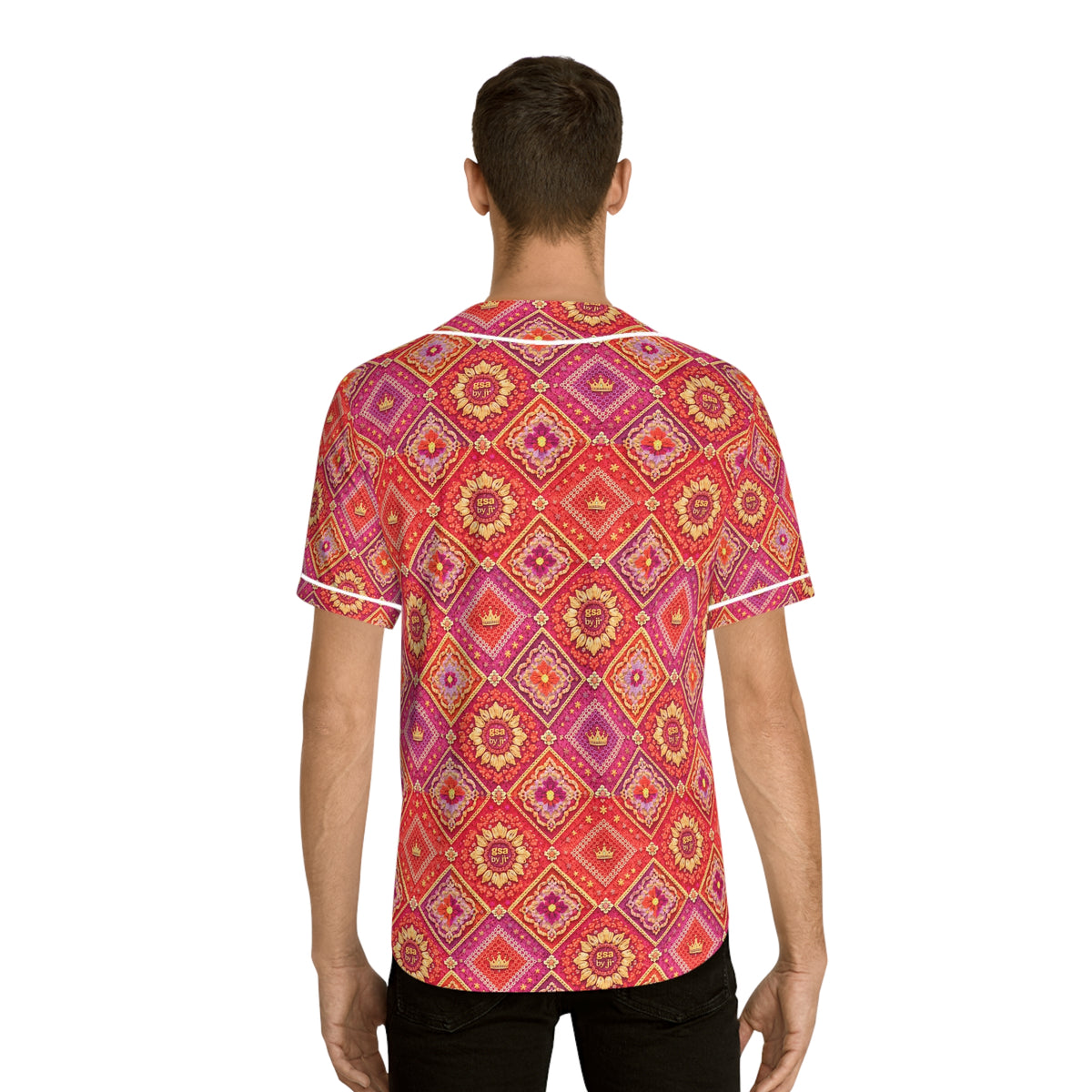 Floral Diamond Print Jersey
