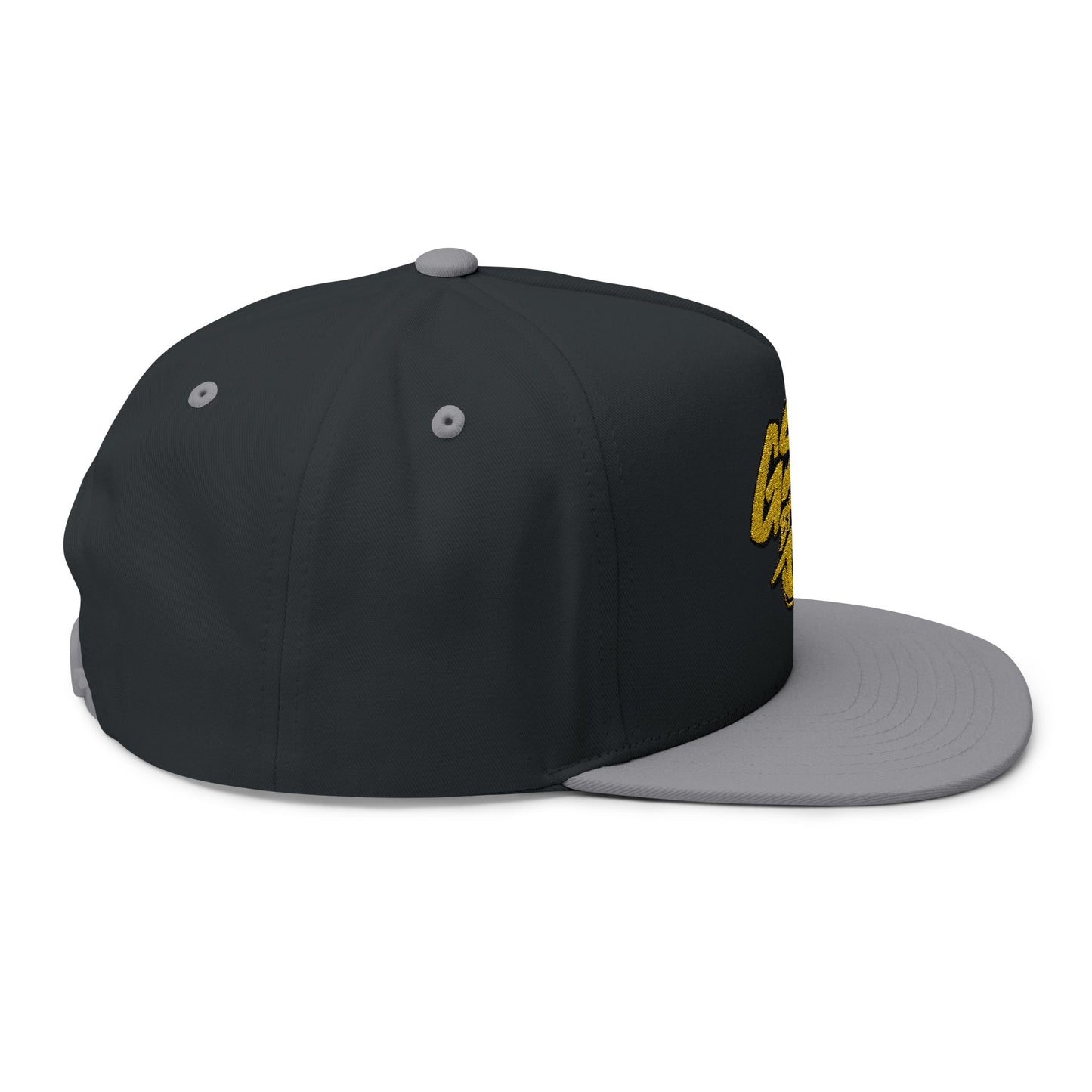 Yellow Graffiti Flat Bill Cap