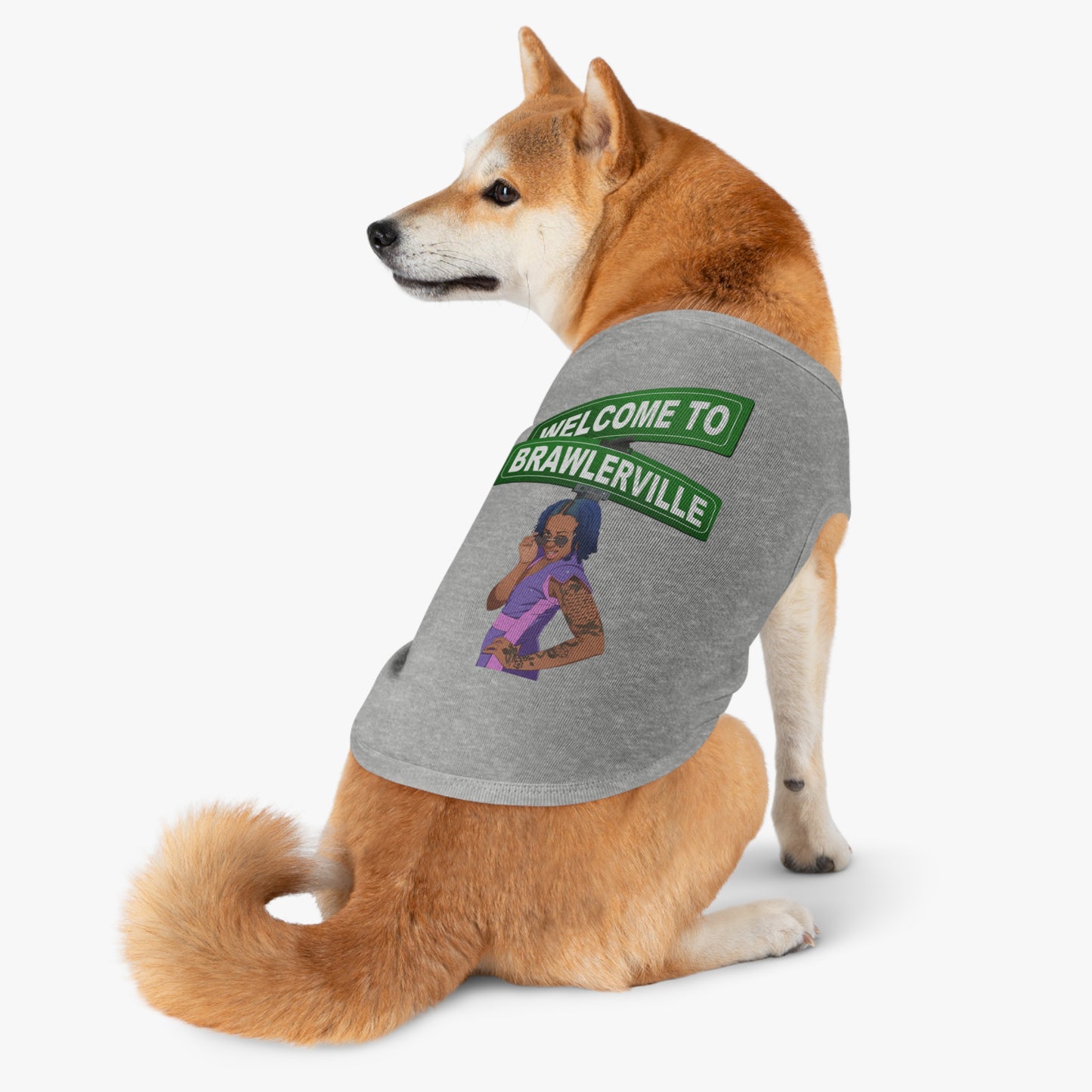 Britany Kay "Welcome to Brawlerville" Pet T-shirts