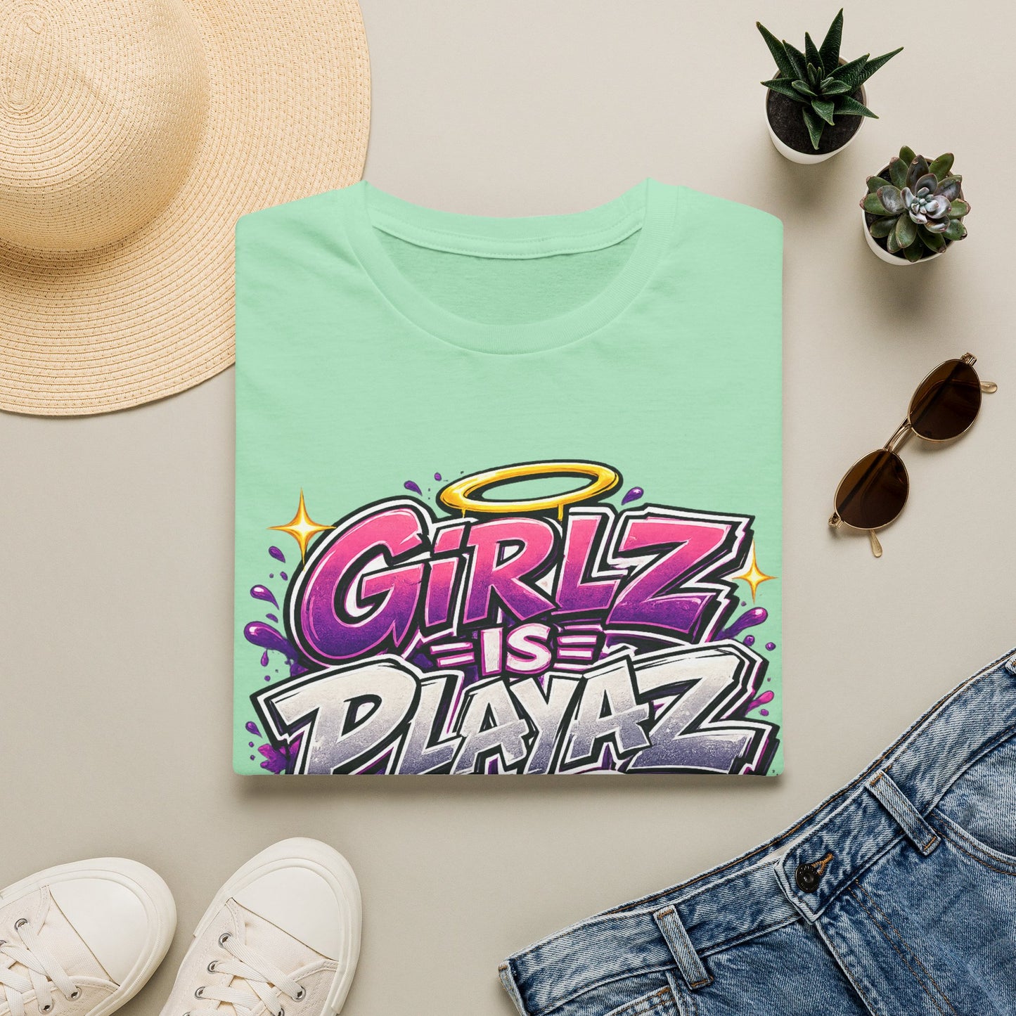 Girlz Is Playaz Too ' Softstyle Tee