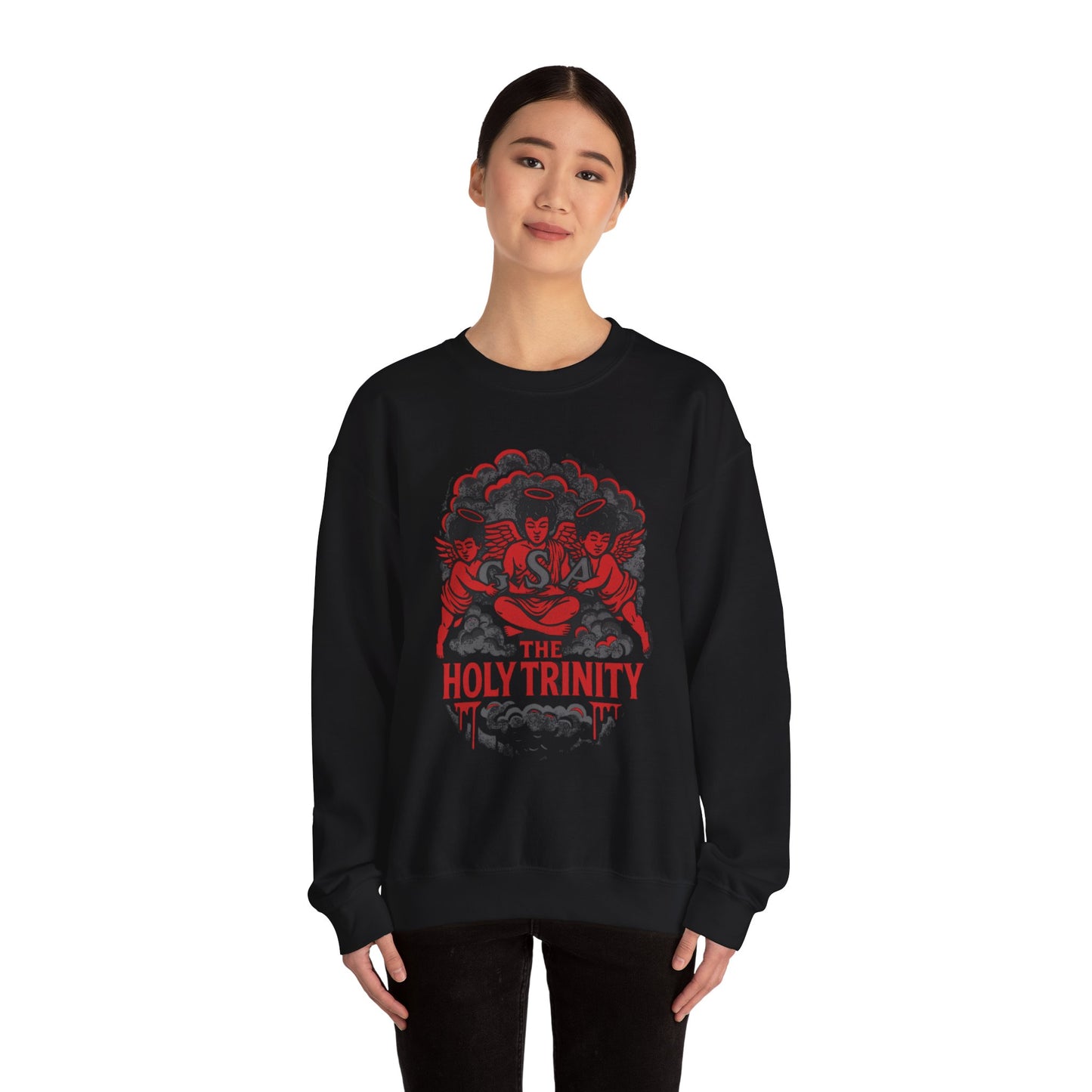 Holy Trinity Sweatshirt - Red & Black