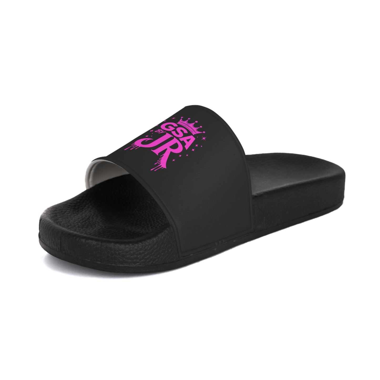 GSA BY JR Women's Slide Sandals – Black & Pink