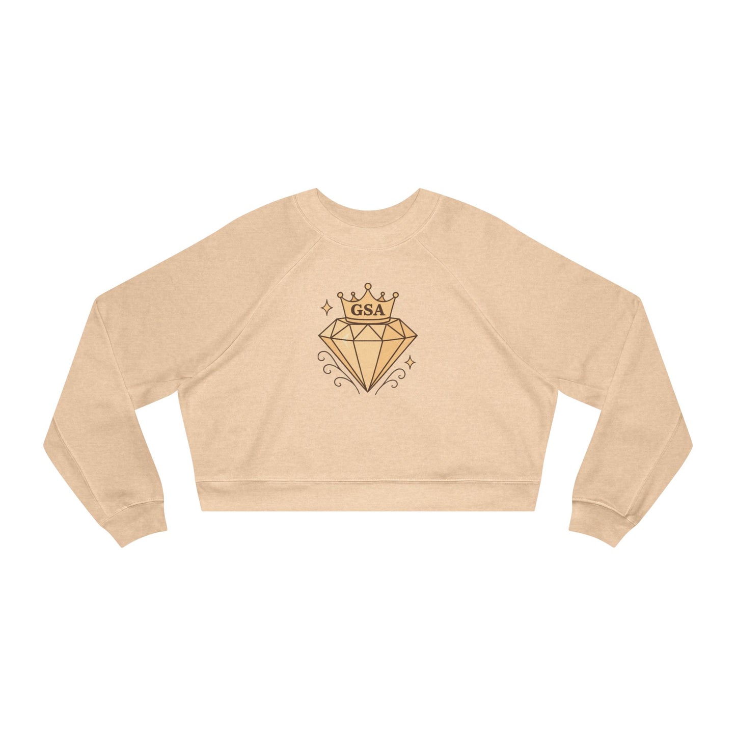 Sandy Gold Cropped Sweatshirt