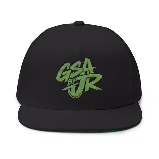 Green Graffiti Flat Bill Cap