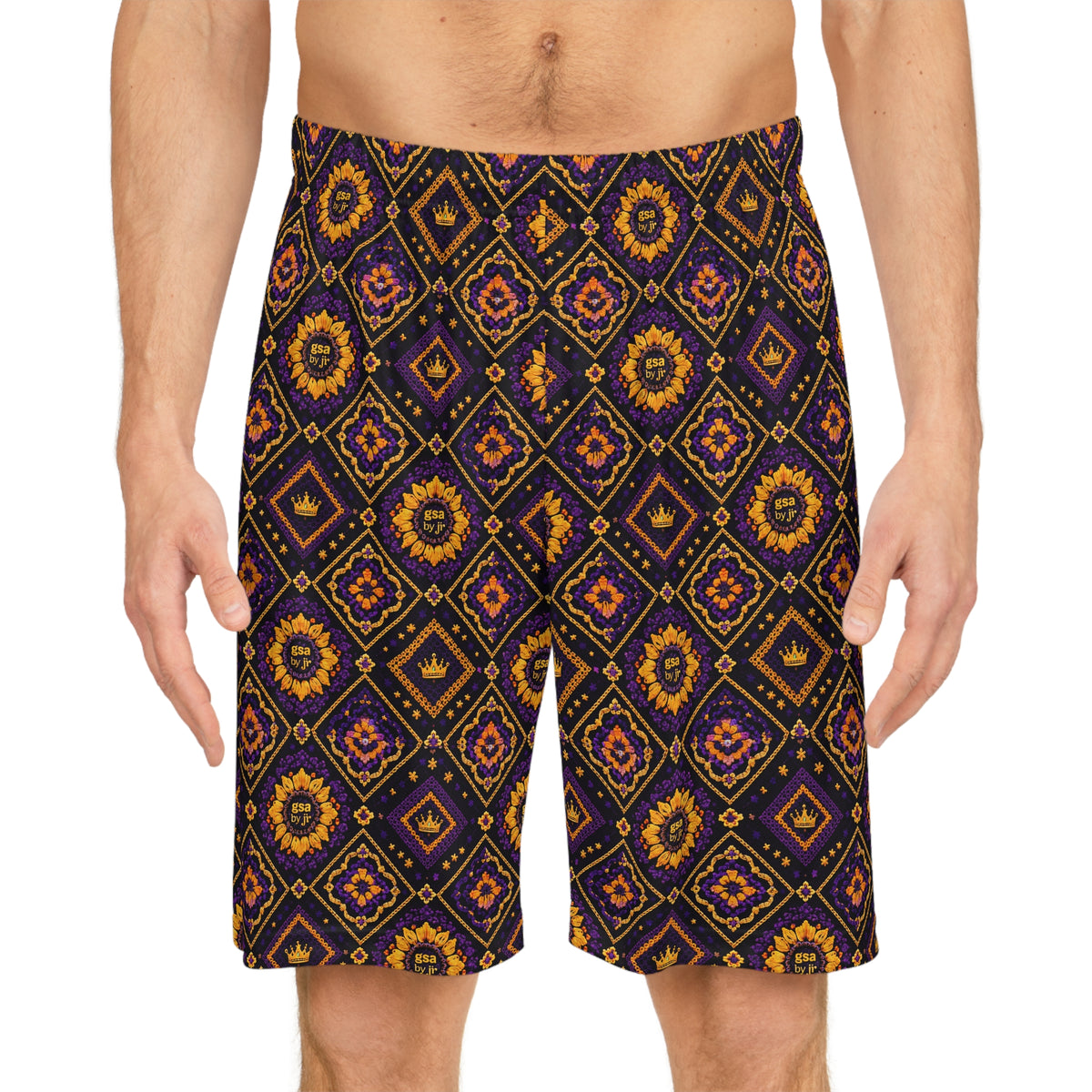 Regal Diamond Print Shorts