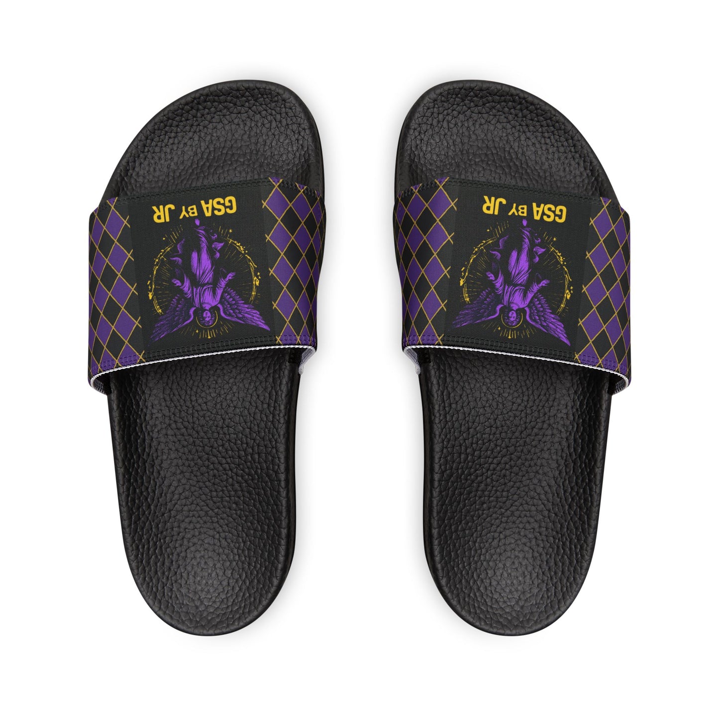 Holy Trinity Slides - Purple & Black