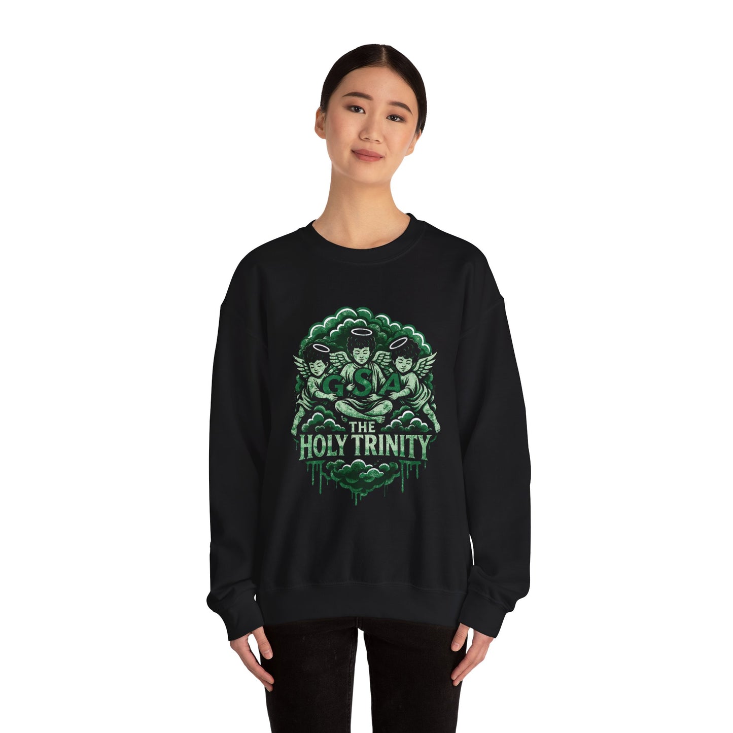 Holy Trinity Sweatshirt - Green & Black