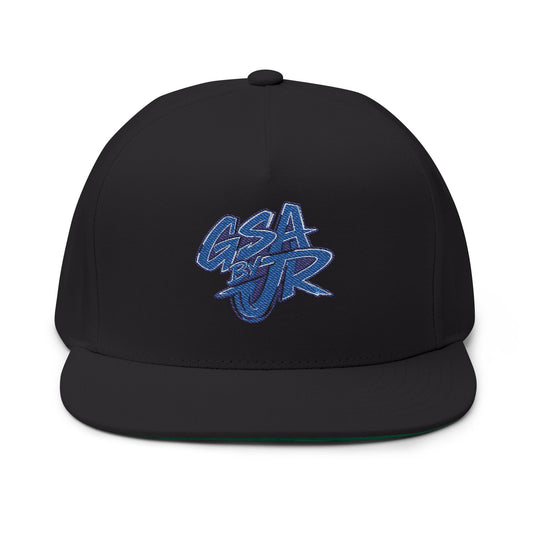 Blue Graffiti Flat Bill Cap