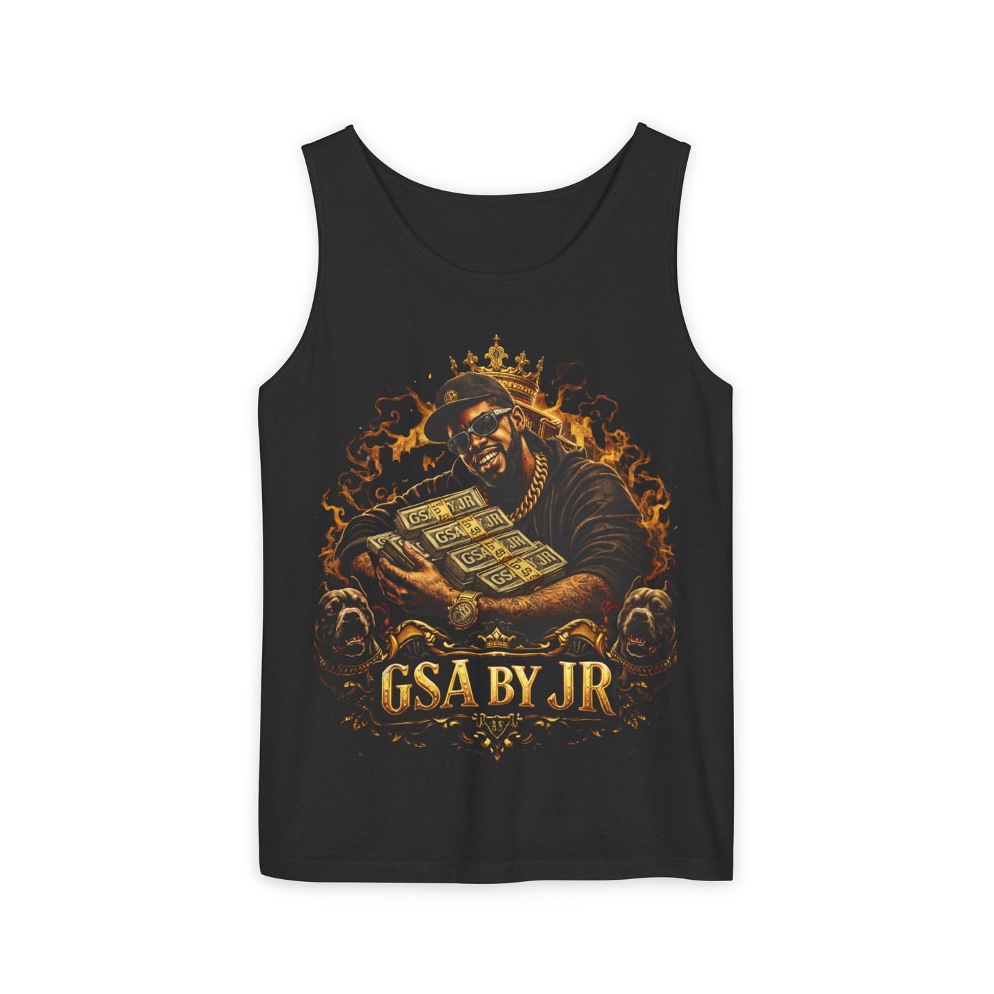 Money Stack Graphic Tank Top