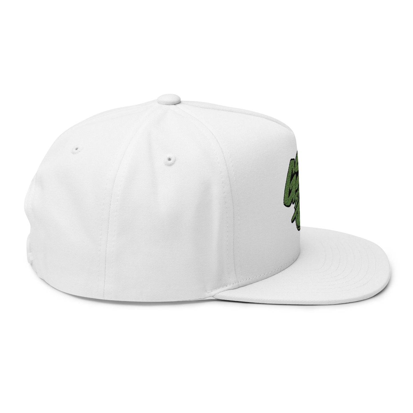 Green Graffiti Flat Bill Cap