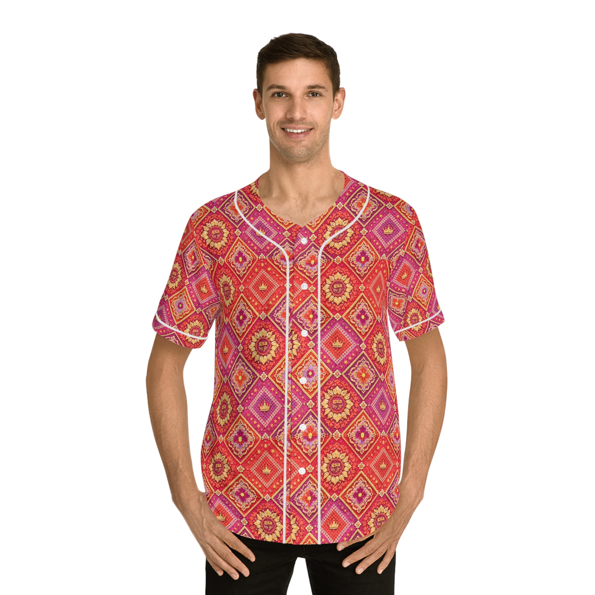 Floral Diamond Print Jersey