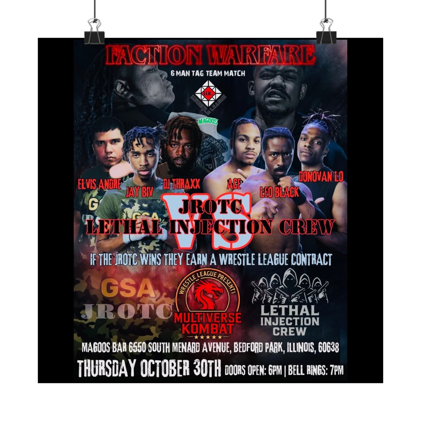THE JROTC VS LIC POSTER ( Multiverse Kombat ) - Version 2