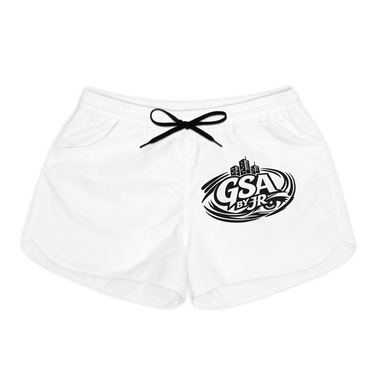 White Casual Shorts