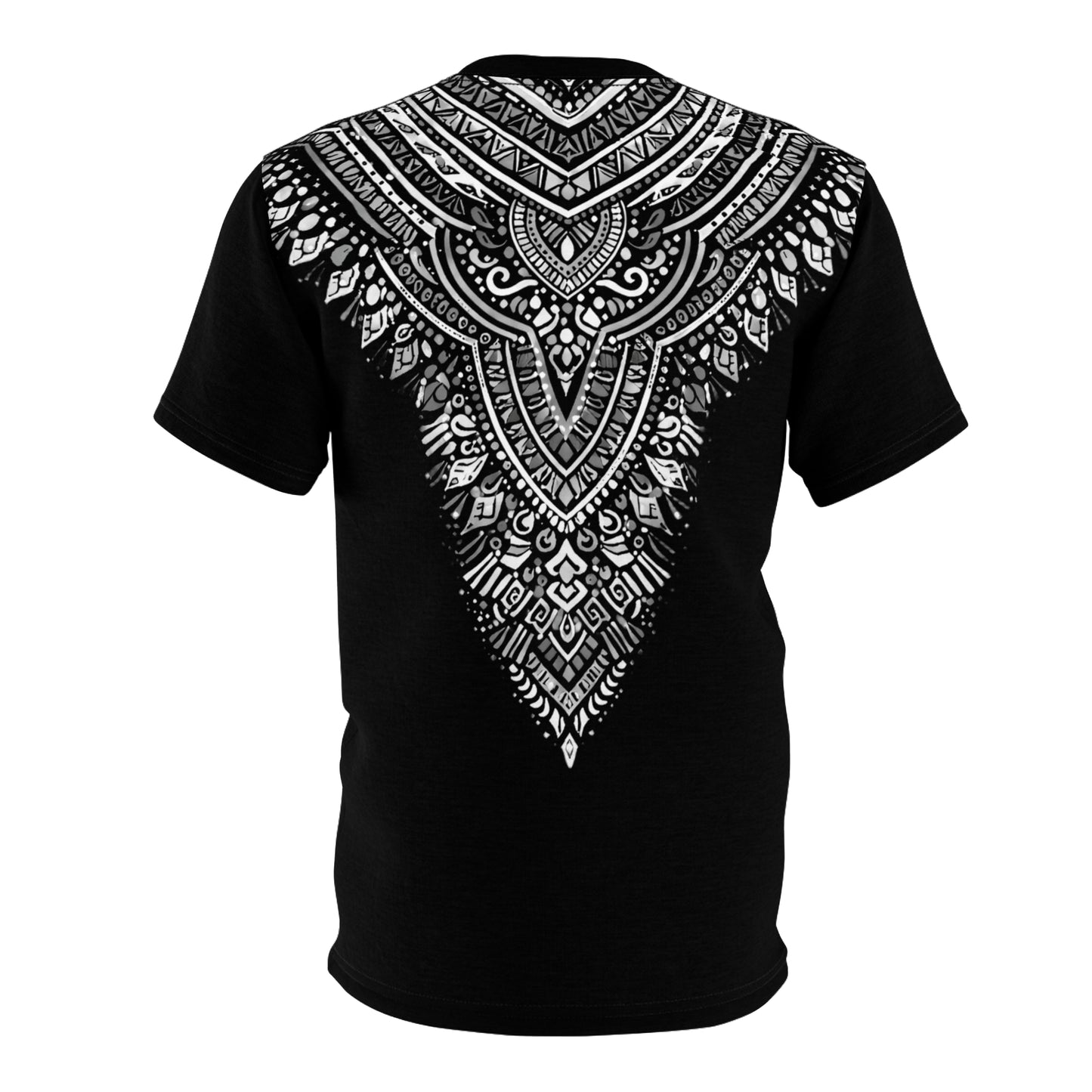 GSA BY JR Black Mandala V-Neck Tribal Tee