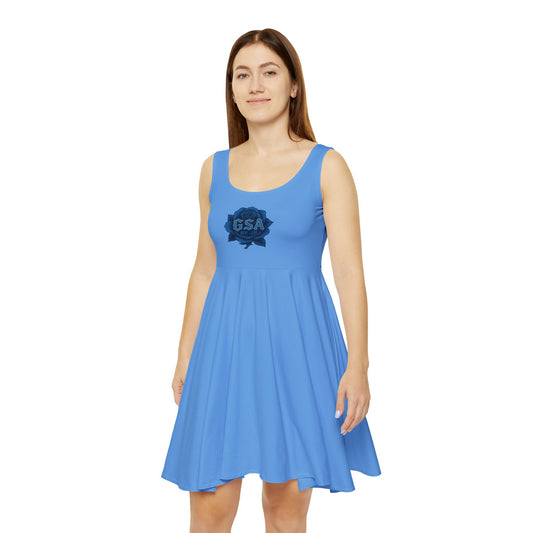Blue Women's Skater Dress