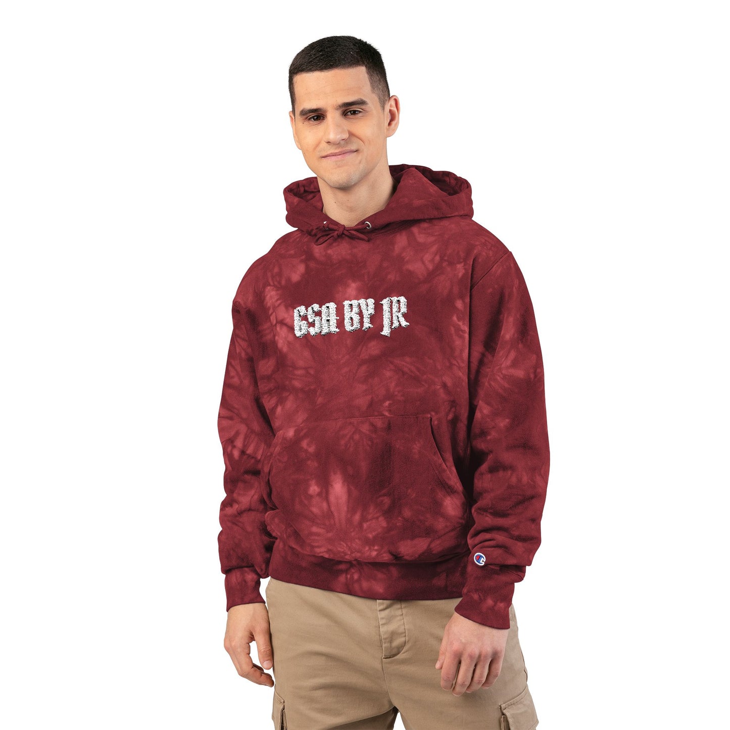 Tie-Dye Graphic Hoodie - Embroidered