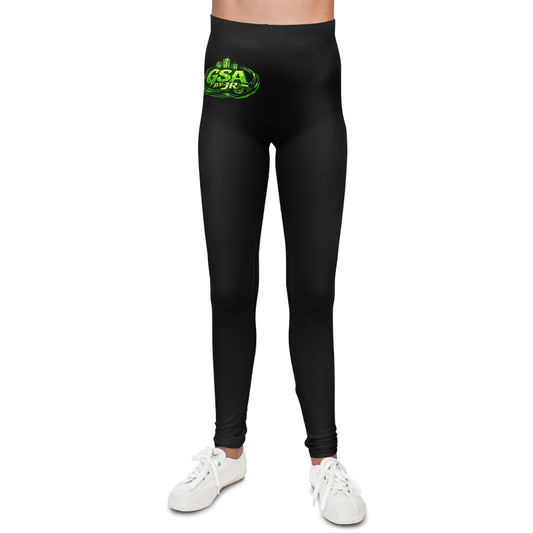 Youth Leggings - Green/ Black
