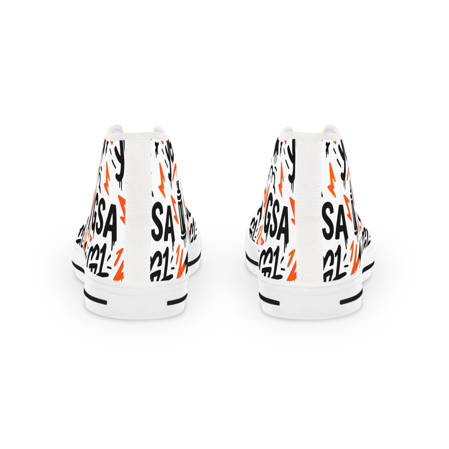 GSA G1 High Top Sneakers- Orange Bursts