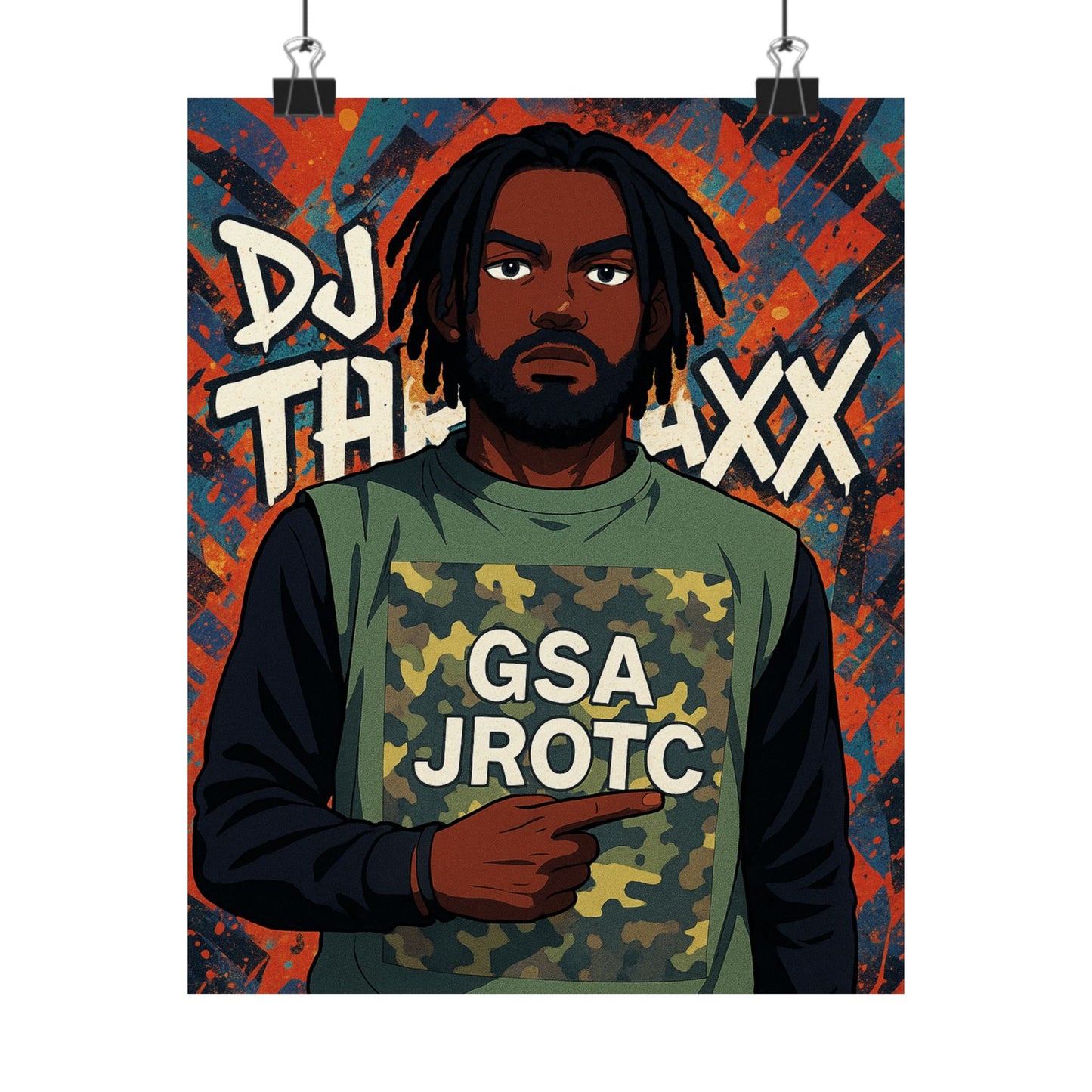 THE JROTC ANIME POSTER: DJ THRAXX