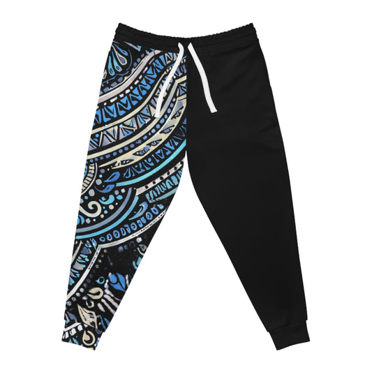 GSA BY JR Blue Paisley Athletic Joggers