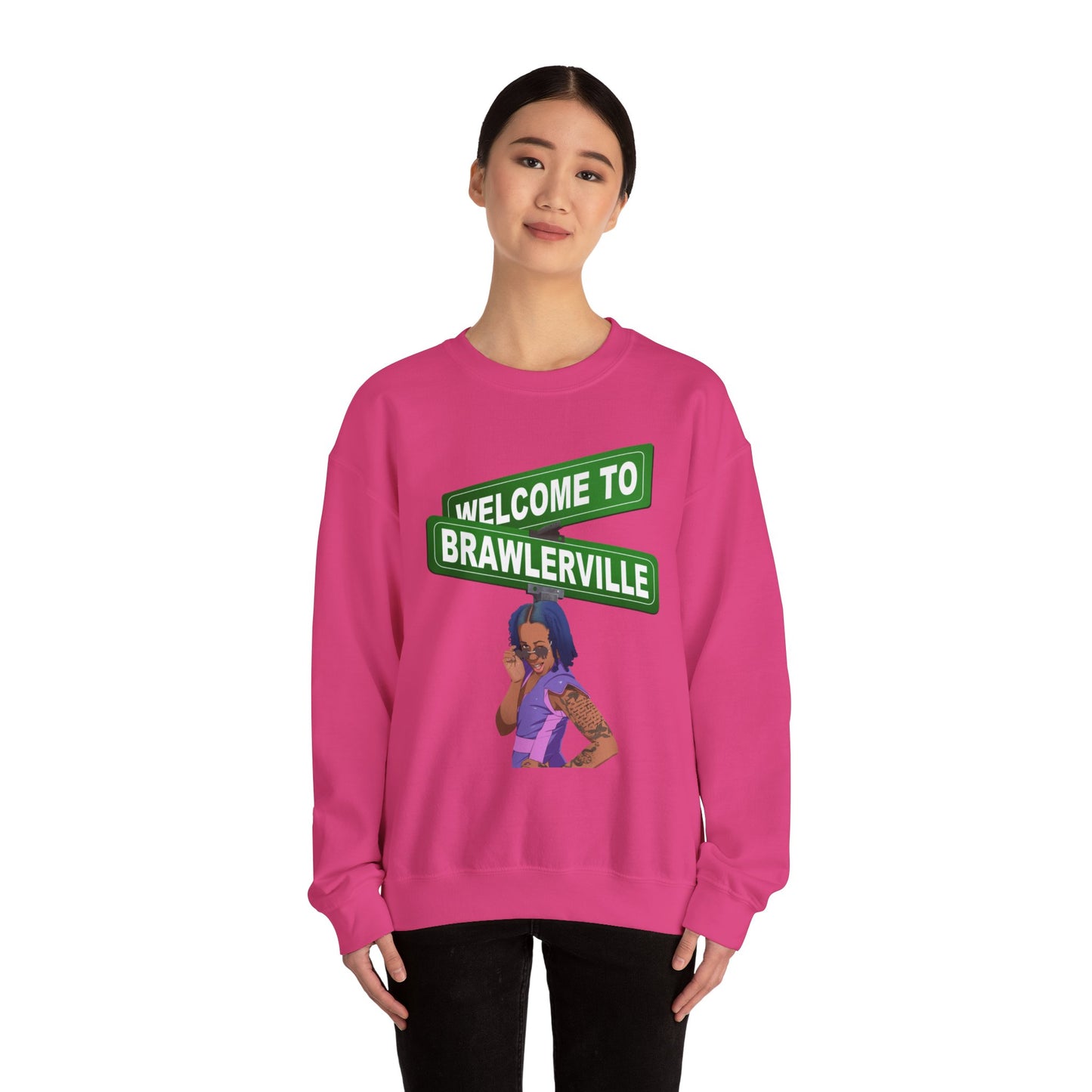 Britany Kay "WELCOME TO BRAWLERVILLE" Crewneck