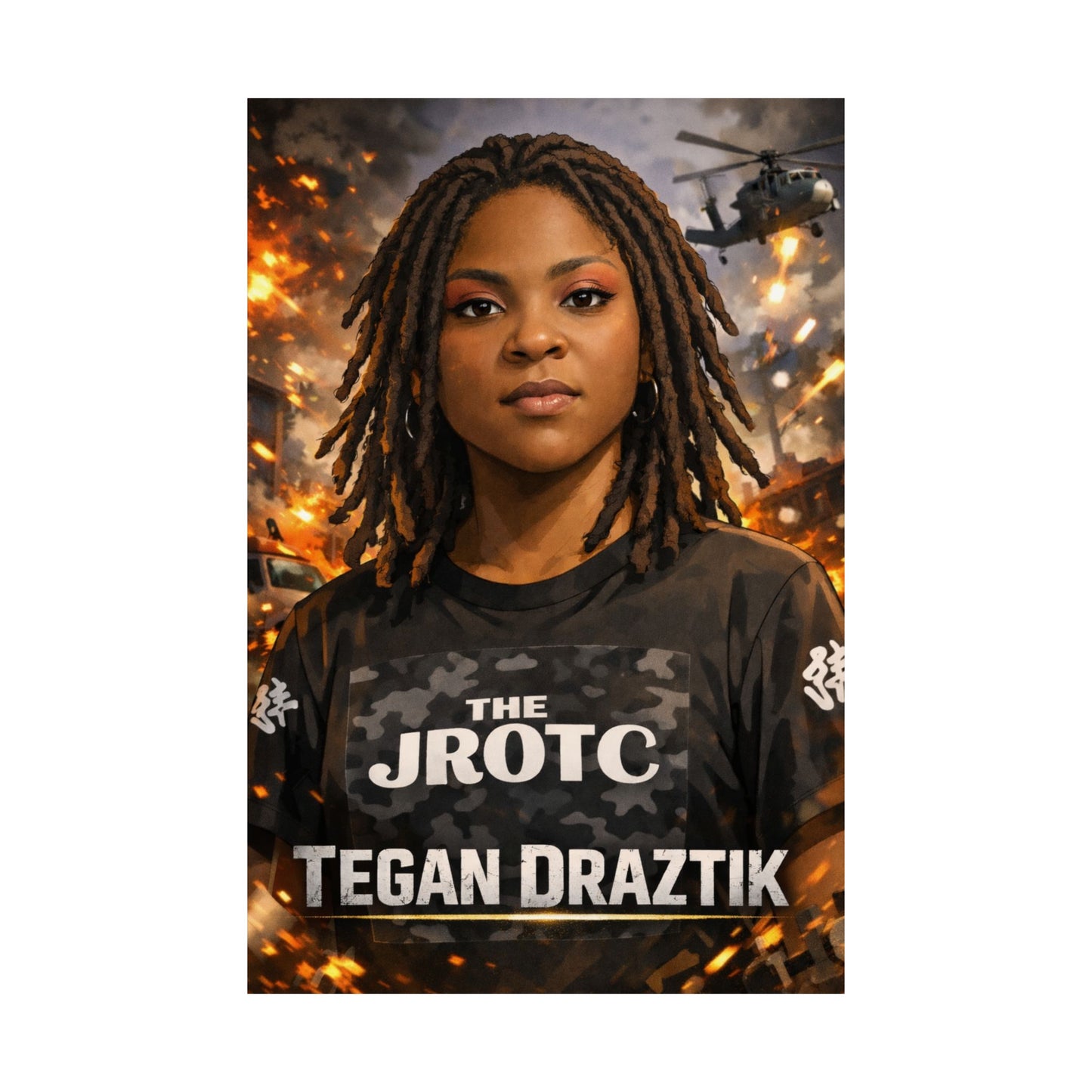 THE JROTC ANIME POSTER: TEGAN DRAZTIK